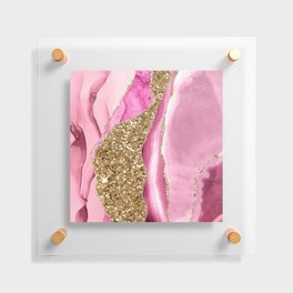 Agate Glitter Dazzle Texture 10 Floating Acrylic Print