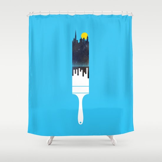 Paint the Town Shower Curtain