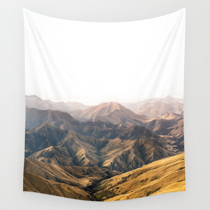 Wild mountains of New Zealand Wall Tapestry