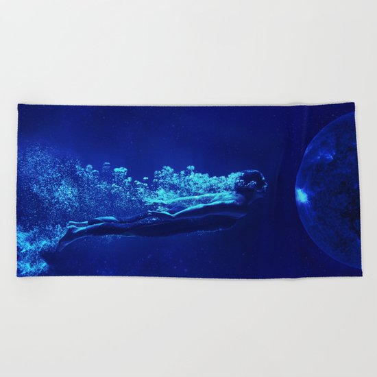 Space Diver Beach Towel