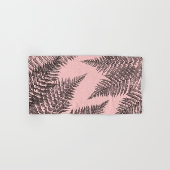 Ferns on Pink Hand & Bath Towel