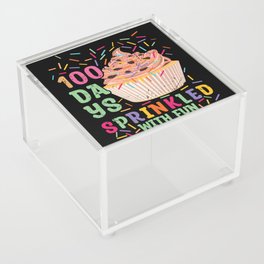 Days Of School 100th Day 100 Sprinkled Fun Acrylic Box