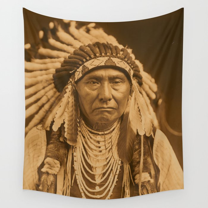 Chief Joseph Photograph by Edward Curtis, 1903 Wall Tapestry