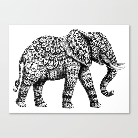 Ornate Elephant 3.0 Canvas Print