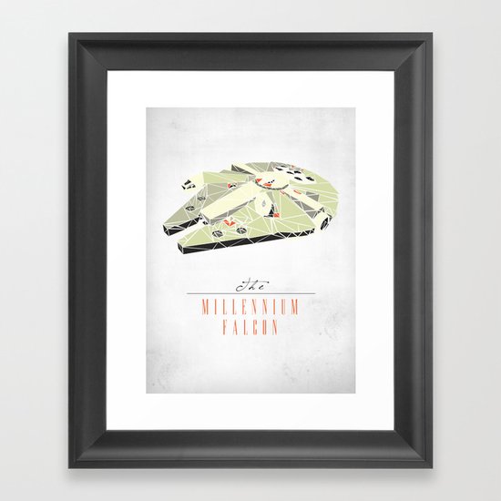 The Millennium Falcon Framed Art Print
