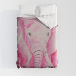 Fuchsia Elephant Duvet Cover