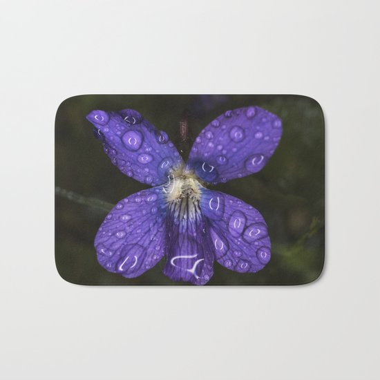 Rain Drop Violet Bath Mat