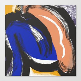 Giant nude booty abstract Canvas Print