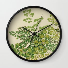 Maidenhair Ferns Wall Clock