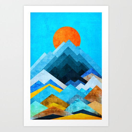 Big peaks Art Print