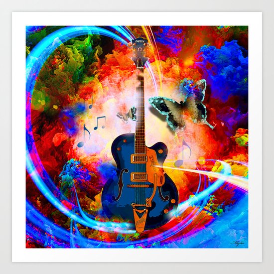 GUITAR Art Print