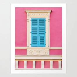 Window in Nice, France - Architecture, Travel Photography Art Print