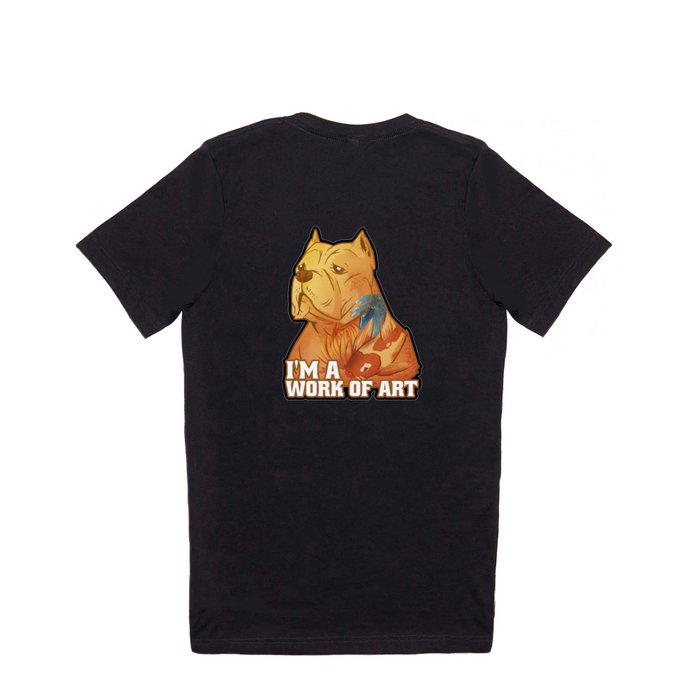Cute Pitbull Dog Animal Work Of Art Great Animal Design For Women Men Kids T Shirt