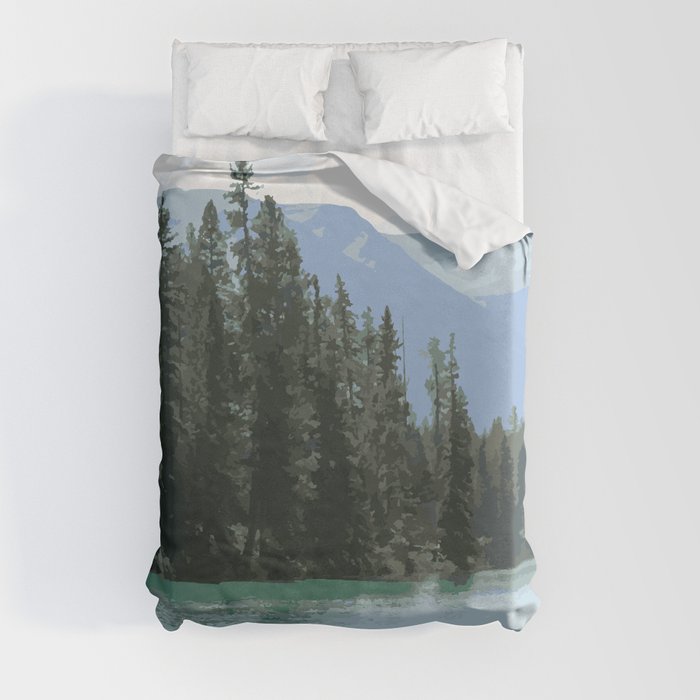 Mountain Waters Calming and Clear Duvet Cover