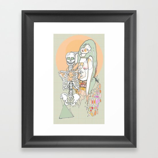 life & death Framed Art Print