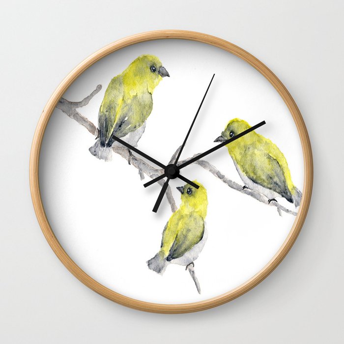 Happy birdies Wall Clock