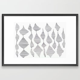 Shapes of lines Framed Art Print