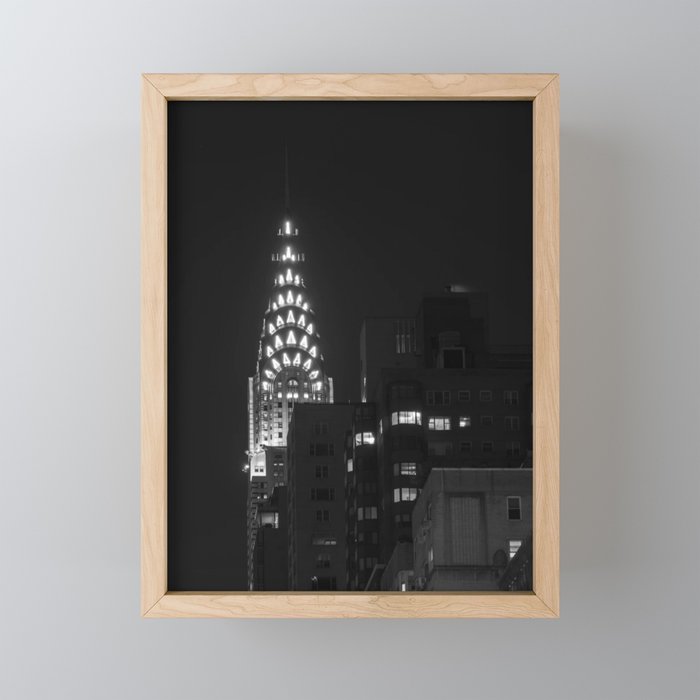 New York City // B & W 10 Framed Mini Art Print