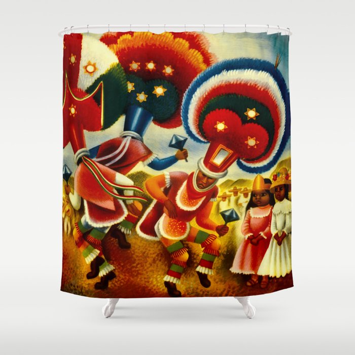 Oaxaca Mexico Vintage Travel Shower Curtain