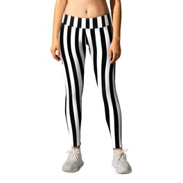 Vertical Stripes Black & White Leggings | Pattern, Black and White, Graphic Design, Vintage 