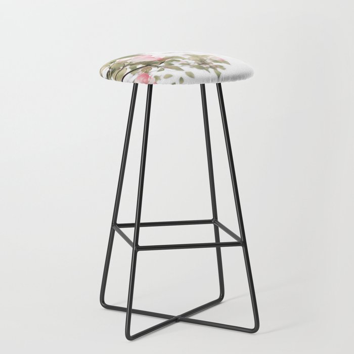 Flowers Garden Bar Stool