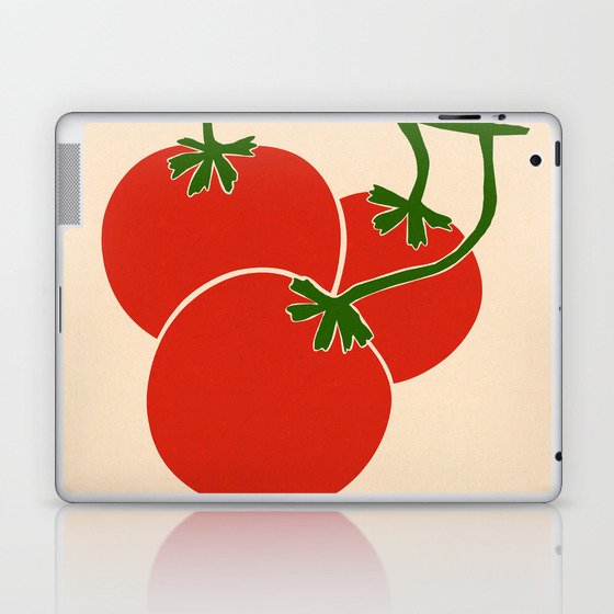 Tomato Retro 70s Kitchen Food Vegetable Laptop & iPad Skin