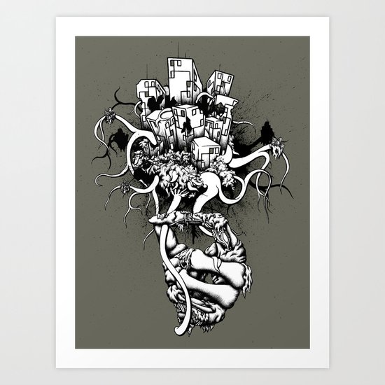 Or the Bad News First Art Print