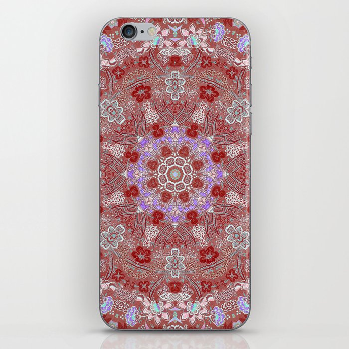 Moroccan Flowers Warm Color Vintage iPhone Skin