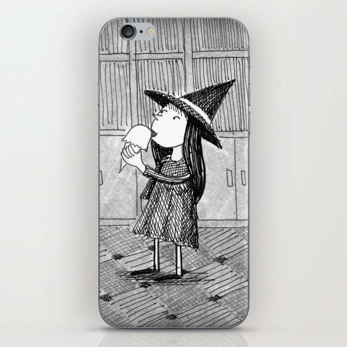 Little Witch Eating Ice Cream iPhone Skin