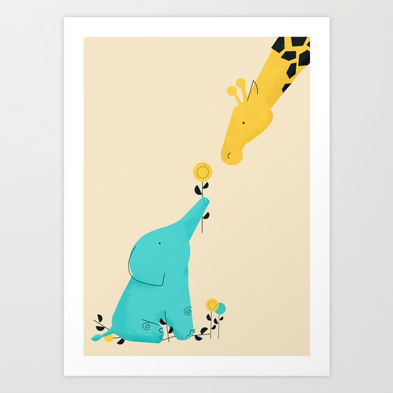 Baby Elephant Art Print