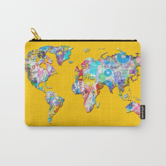 world map music art 1 Carry-All Pouch
