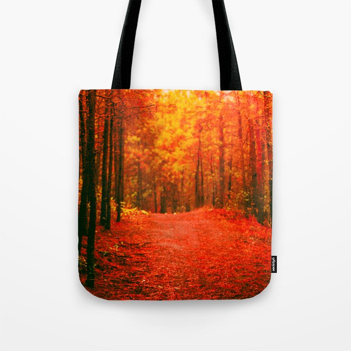 Red and Orange Autumn II Tote Bag