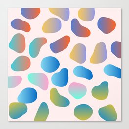 Pastel Gradient Matisse Pattern Canvas Print