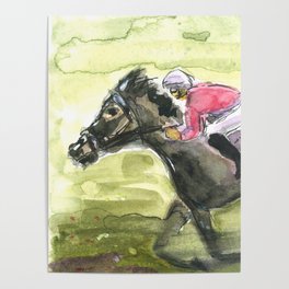 Race Horse Poster