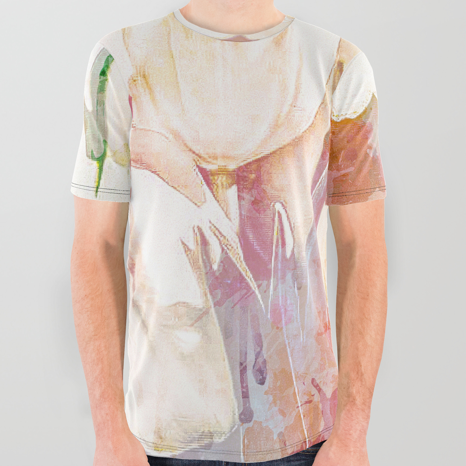 Tulip Fever Abstract Art All Over Graphic Tee By Artaddiction45