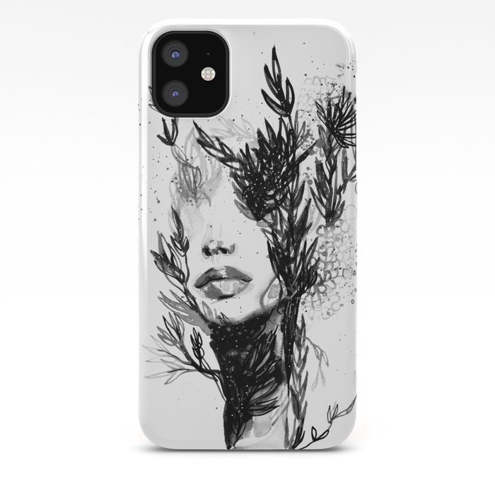 Black N White Women Abstract Face Love Iphone Case By Missnyka92