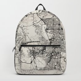 Lakewood, USA - City Map Drawing Backpack