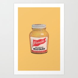 Vintage Mustard Poster Print Art Print