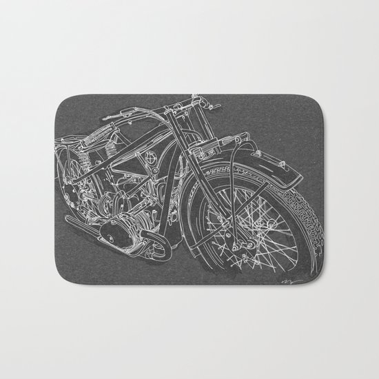 Vintage BMW R32 Motorcycle Bath Mat
