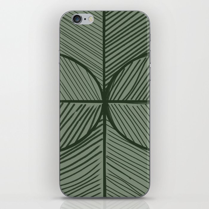 Jungle Leaf Minimalist iPhone Skin