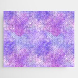 Purple Pink Nebula Painting Jigsaw Puzzle