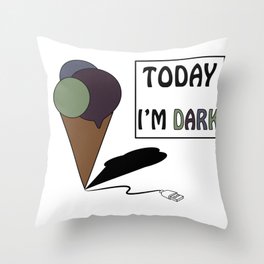 gelatoUsb - today i'm DARK Throw Pillow