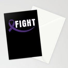 Purple November Fight Pancreatic Cancer Awareness Stationery Card