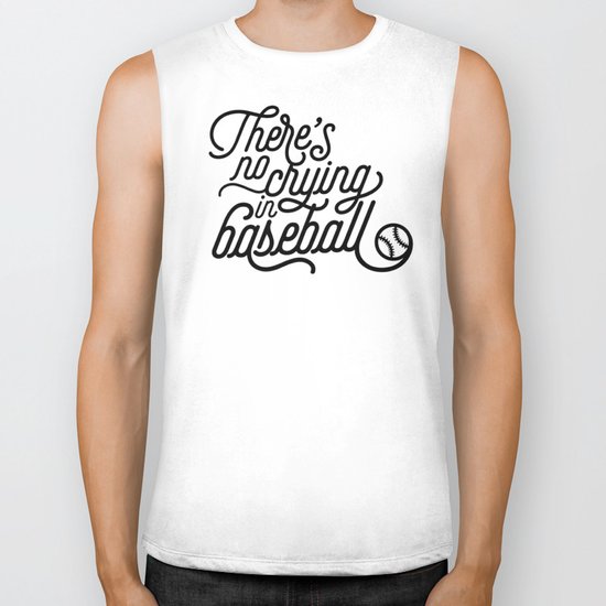 There's No Crying in Baseball Biker Tank