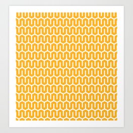 Snake zig-zag pattern Art Print