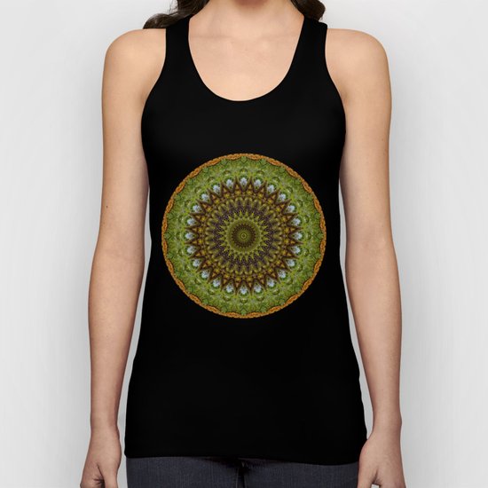 Kaleidoscope No. 6 - Green Unisex Tank Top