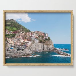 Cinque Terre | Italy City Travel Landscape Coastal Photography Serving Tray