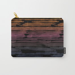 Black Sunset Stripes Carry-All Pouch