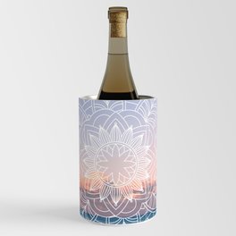 Twilight surf mandala Wine Chiller