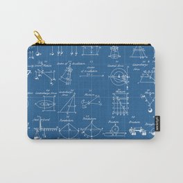 Table Of Engineering And Mechanics Blueprint Artwork Carry-All Pouch